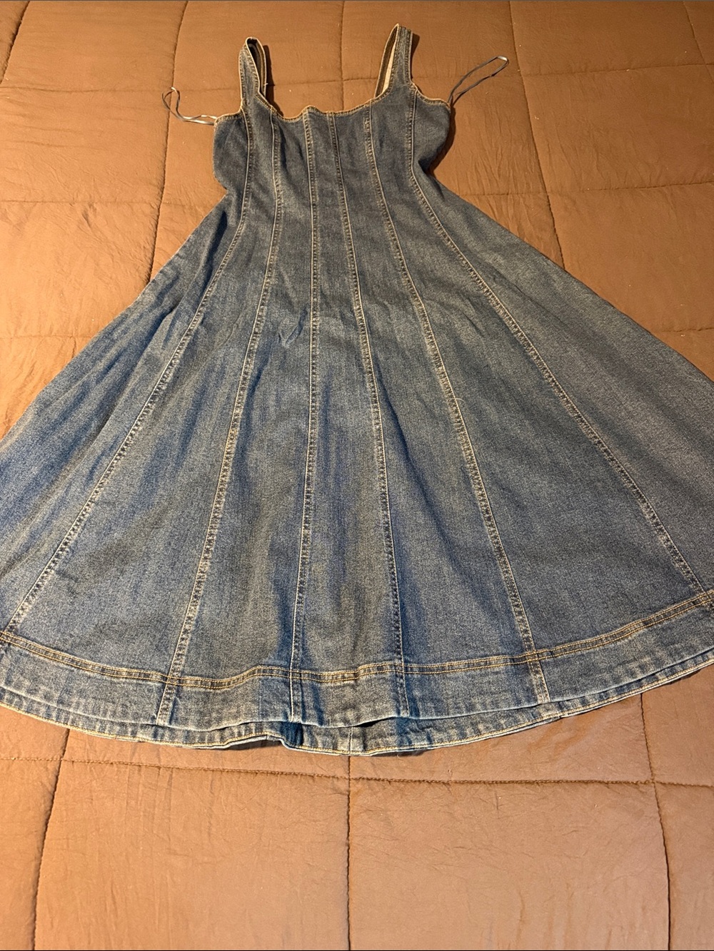 House of Harlow denim midi dress